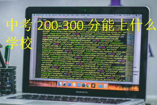 中考200-300分能上什么学校