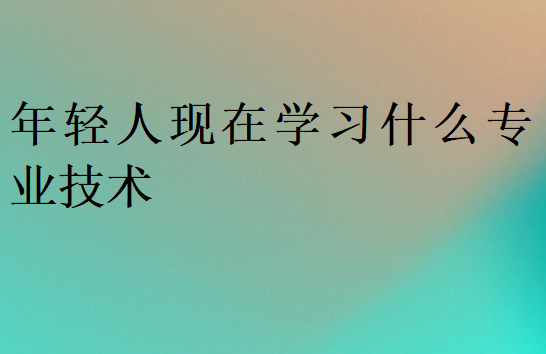 年轻人现在学习什么专业技术